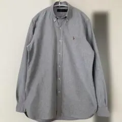 【美品‼️】Ralph Lauren 長袖シャツ ボタンダウン グレー S