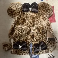 【匿名配送】ディズニー ヒョウ柄 ファンキャップ 手袋