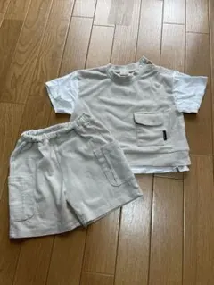 petit main Tシャツとショートパンツセット