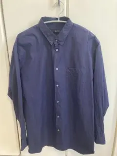 ユニクロ+J ネイビー ブロードシャツ