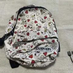 スヌーピー ハート柄 バッグ OUTDOOR