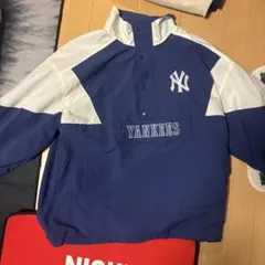Yankees ナイロンジャケット M ネイビー/ホワイト