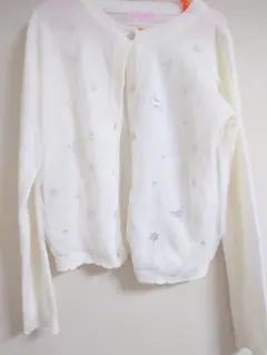 mezzo piano ホワイトカーディガン