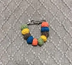 カラフル編み込みスマホショルダーストラップ