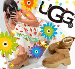 入手困難✨①超美品✨22～22.5薄手✨UGG✨ウルトラ ミニ ニュー ハイツ