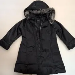 COMME CA ISM ブラックダウンコート 110A