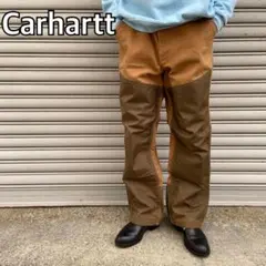 90s☆Carhartt☆ハンティングダブルニーパンツ☆星タグ☆W36☆ナイロン