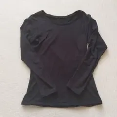 超極暖　ヒートテック　クルーネックシャツ　レディース　ブラック　Sサイズ