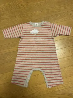 PETIT BATEAU ボーダー ロンパース 67cm