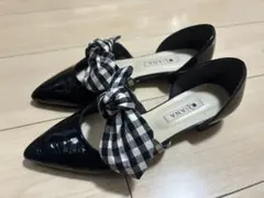 Diana ブラックリボンミュール