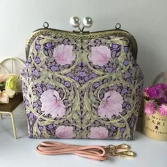 ウィリアムモリス♥がま口バッグ♥ハンドメイド - メルカリ