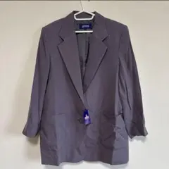 紫 シルク100% ジャケット