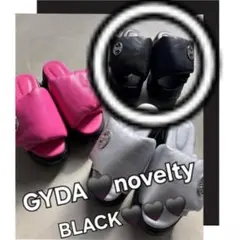 4月最新作　GYDA　ノベルティ　王道人気　BLACK　サンダルのサムネイル