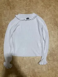 Cheriteホワイト フリル付き長袖