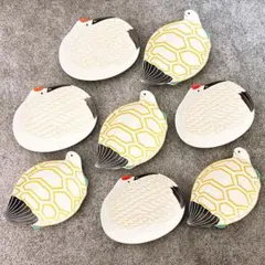 ゆらら様専用依頼品　有田焼　幸楽窯　　鶴銘々皿　亀銘々皿　8点セット