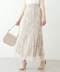 ナチュラルクチュール 長さが変えられる osono レース スカート