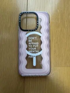 CASETIFY iPhoneケース ピンク波模様