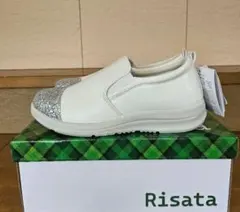 新品 Risata GOL7316 ホワイト 24.0 つま先グリッター 軽量
