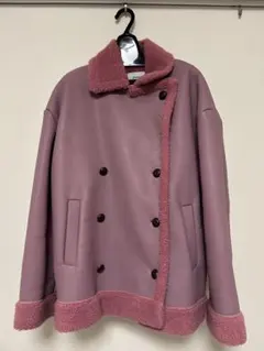 ピンク ムートンコート