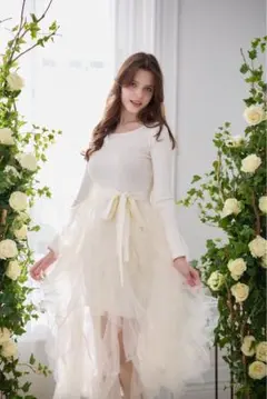 M me eme Lily dot tiered frill skirt 完売品 - メルカリ
