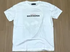 【Bershka】ベルシュカ バックプリント Tシャツ 白 S（オーバーサイズ）