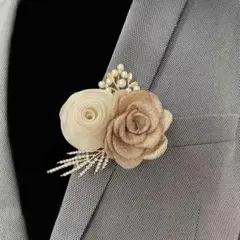 上品 ローズ ブローチ コサージュ 立体フラワー フォーマル 入学式 卒業式