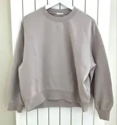 GU　ジーユー　スウェット　プルオーバー　Mグレージュ系