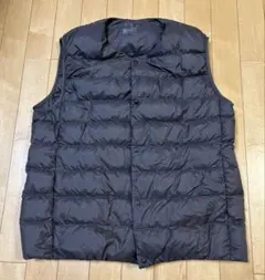 無印良品　ノーカラーダウンベスト　XL ダウン90フェザー10
