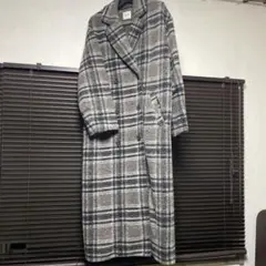 BEAMS HEART チェック柄ロングコート チェスターコート