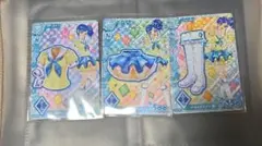 アイカツアンコール ブルーステージコーデ 3枚セット 霧矢あおい