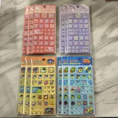 タイルシール たまごっち2種 キティ クロミ 3個づつ 12個セット