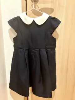 petit main ネイビー ワンピース 半袖　90