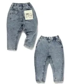 ブランシェス　ガーデナーテーパードパンツ　デニム　160センチ