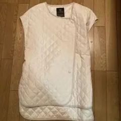 w closet ホワイト キルティングベスト