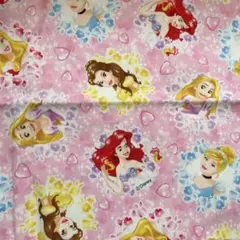 ディズニープリンセス　生地　ラプンツェル オーロラ アリエル ベル シンデレラ