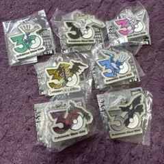 ポケモン 30周年 メタルチャームマスコット 全7種 コンプリートセット