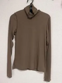 GU ソフトリブタートルネックT(長袖)