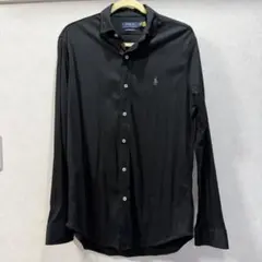 Polo Ralph Lauren ブラック長袖シャツ ニットドレスシャツ M