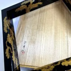 黒漆塗 螺鈿細工 衝立 鶴 山水図 - メルカリ