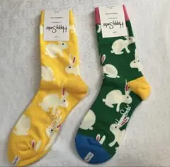 Happy Socks ウサギ柄 ソックス 2足セット