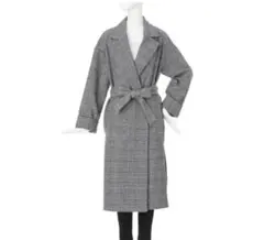 ムルーア チェックロングコート　秋冬　MURUA