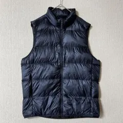 UNIQLO/ネイビー ウルトラライトダウン ベスト 軽量 M