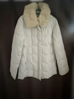 GRADE ファー襟付き キルティングジャケット オフホワイト