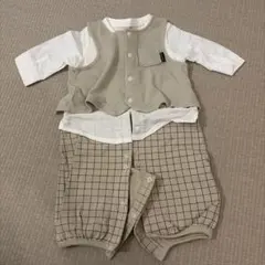 プティマイン ロンパース ベスト付き