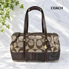 COACH コーチ シグネチャー ミニボストン サッチェル ハンド11102