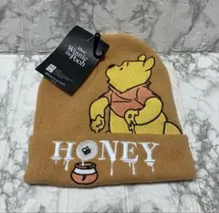 disney Winnie the Pooh ニット帽 イエロー タグ付未使用品