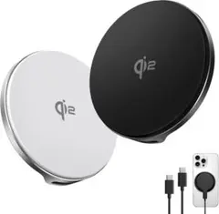 ❤️新品❤️ワイヤレス充電器【15W急速充電×放熱重視】magsafe充電器