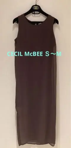 ⭐️新品⭐️CECIL McBEE 夏ノースリーブワンピース　茶　M