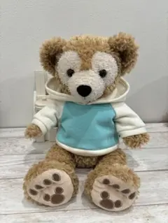 パーカー 水色×アイボリー☆ダッフィーS シェリーメイS☆ハンドメイド 洋服