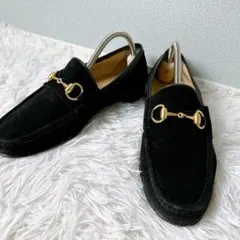美品✨GUCCI グッチ ローファー ホースビット スエード 金具 26cm